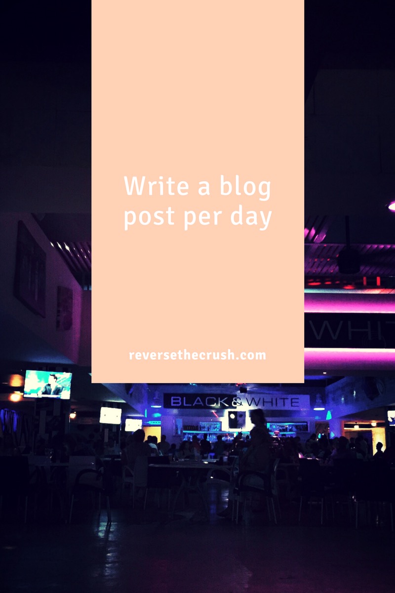 blog post per day