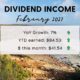 Dividend Income February 2021 - Up 7% YoY