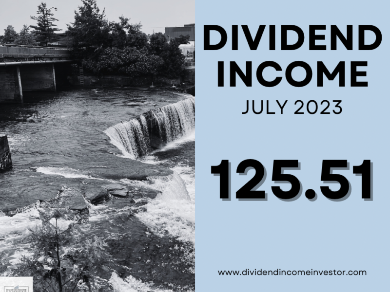 Dividend Income July 2023 — $125.51