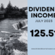 Dividend Income July 2023 — $125.51