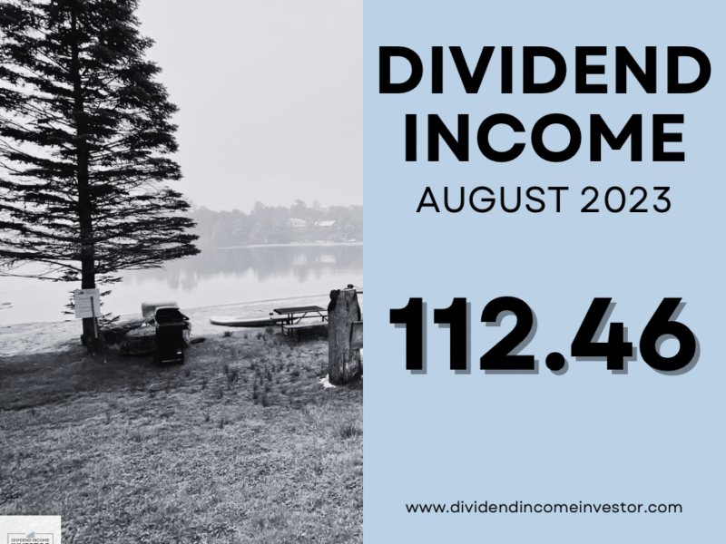 Dividend Income August 2023 — $112.46