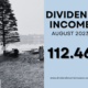 Dividend Income August 2023 — $112.46