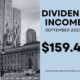 Dividend Income September 2023 — $159.41