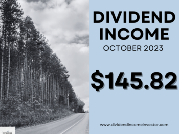Dividend Income October 2023 — $145.82