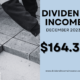 Dividend Income December 2023 — $164.39 (41% YOY Growth | New Record)
