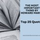 The Most Important Thing Book By Howard Marks (Top 25 Quotes)
