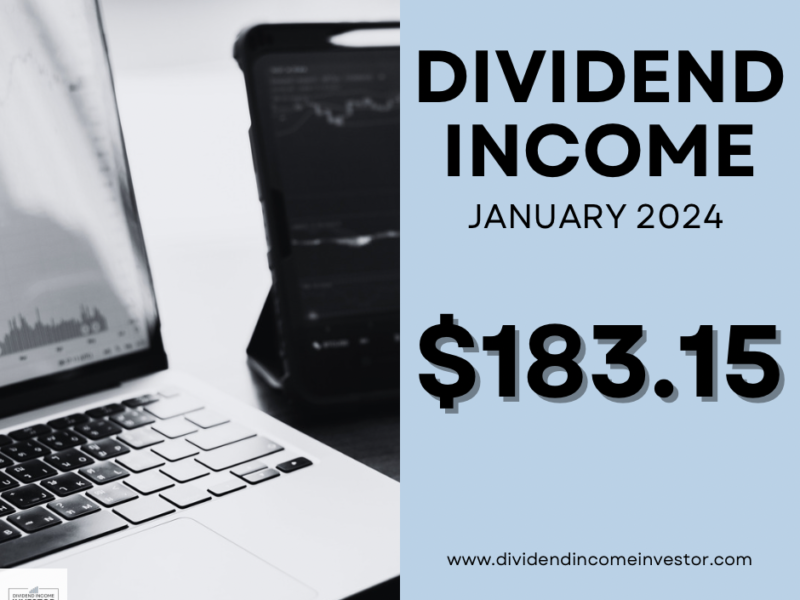 Dividend Income January 2024 — Dividend Income Investor Reports Record Results; $183.15 (93% YOY Increase)